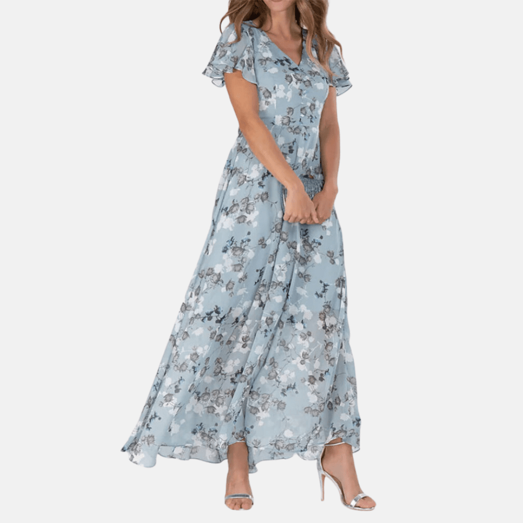 Elina Geblümtes A-Linien-Kleid