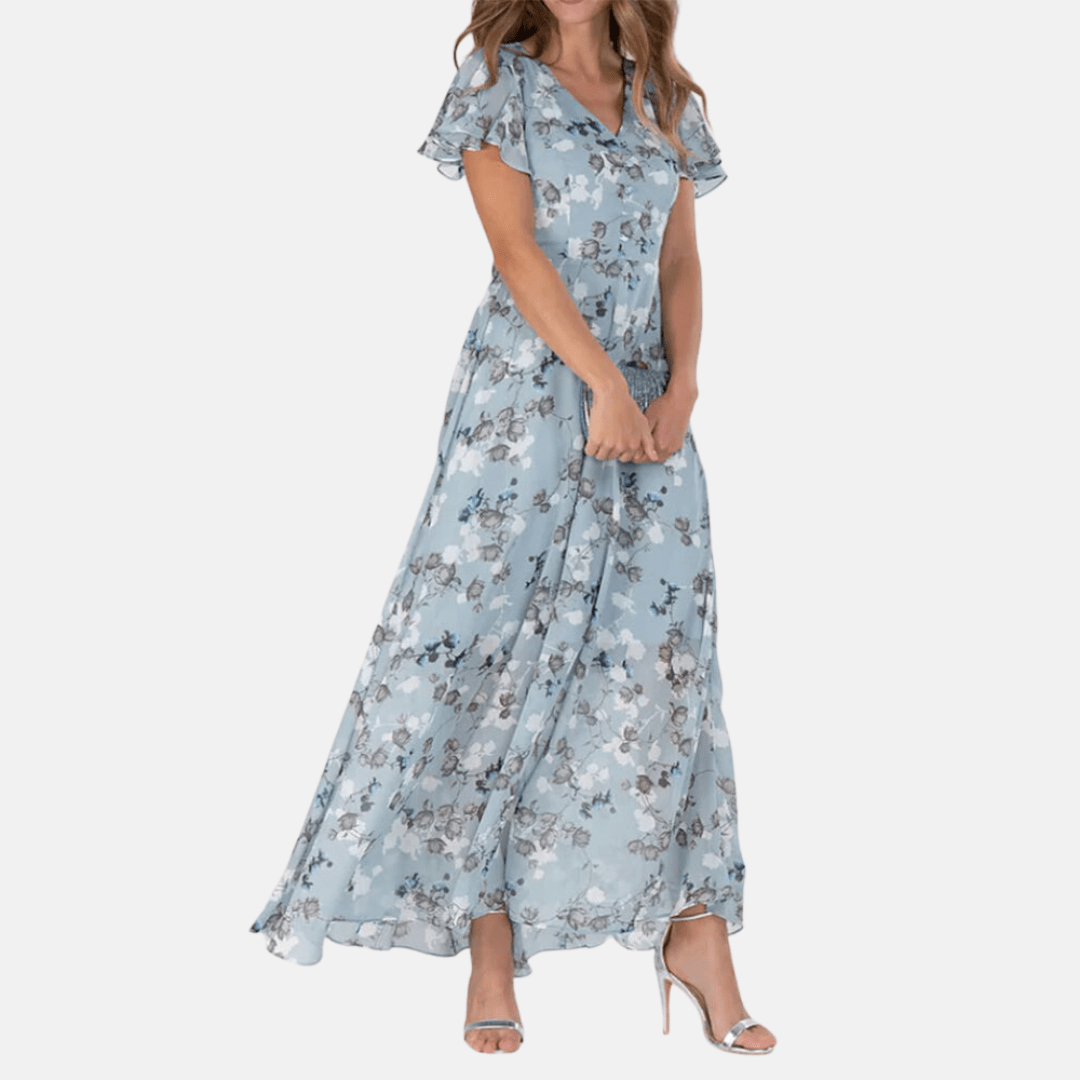 Elina Geblümtes A-Linien-Kleid