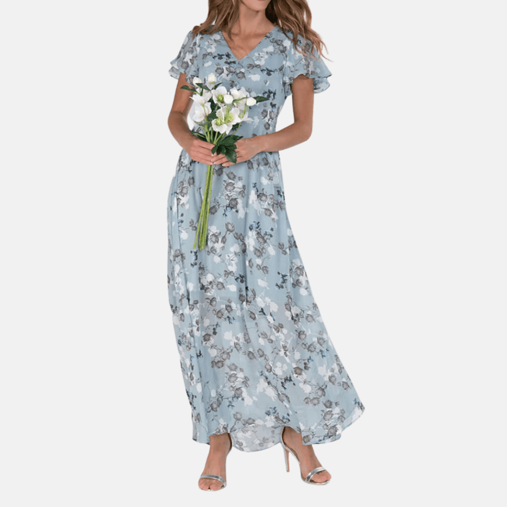 Elina Geblümtes A-Linien-Kleid
