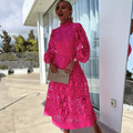 Freja - Charmantes Spitzenkleid - Sommerkleid - Kleider - Hellrosa - Müller Mode