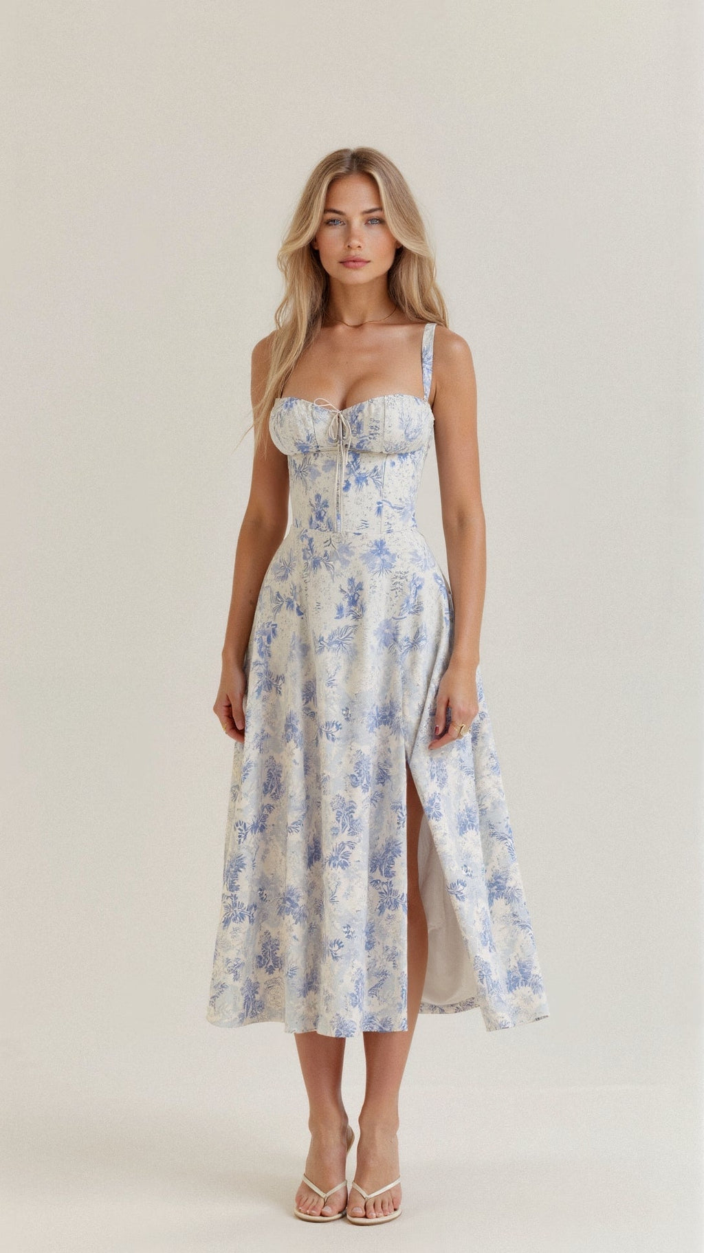 Kiana - Taillenkleid - Bustier - Design - Kleider - Blau - Müller Mode