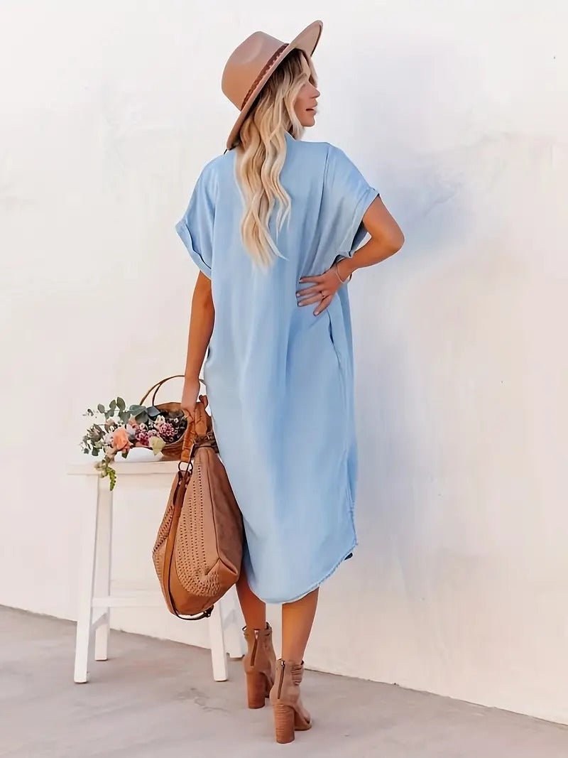 Lina Lockeres Denim-Kleid