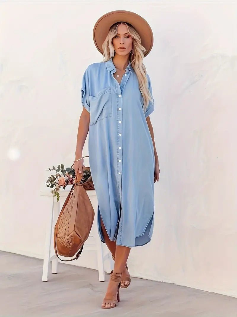 Lina Lockeres Denim-Kleid