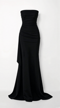 Lynn Tube Abendkleid mit Oberschenkelschlitz - Kleider - Schwarz - Müller Mode